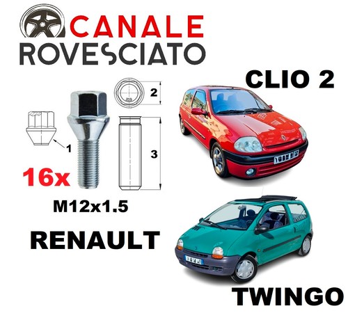 Kit boulons renault clio - boulons,