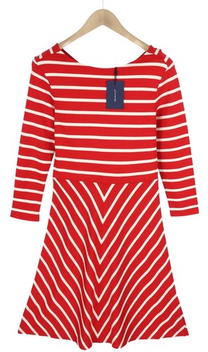 Gant robe rayée - s, rouge