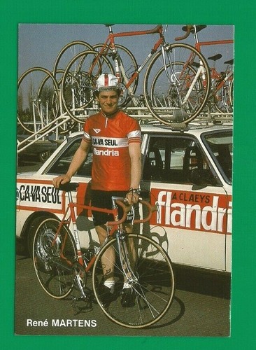 Cyclisme carte cycliste rene - carte,