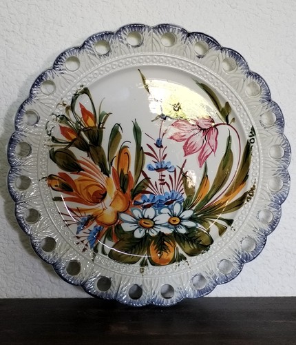 Ancienne assiette decorative - ancienne,