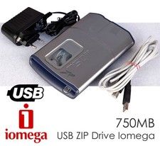 Iomega 750MB Externe Zip Lecteur USB 2.0 Macos Windows Aussi Pour 250MB #M1260