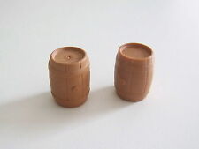 PLAYMOBIL (B4267) WESTERN - Lot of 2 Brown Barrels