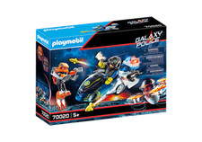 Playmobil Galaxy Police Moto et policier de l'espace 70020 avec gyrophare