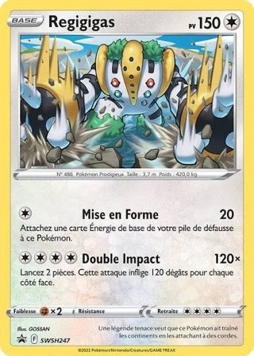 Carte pokemon regigigas - carte,