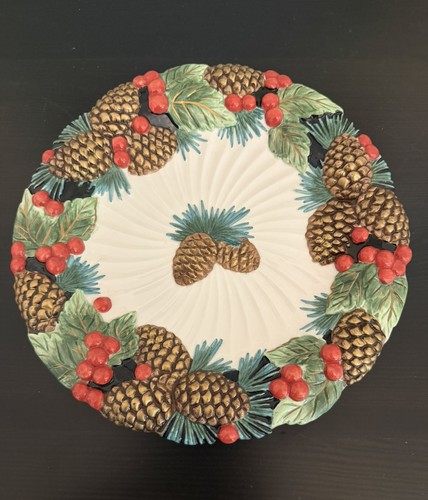 Fitz floyd holiday pine - &,