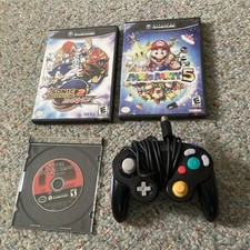 GameCube Games + Black Controller Tested Working
