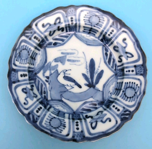 Antique imari plate - plate, fuyo