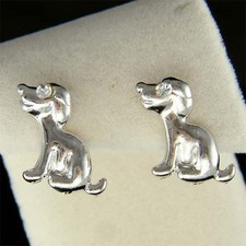 Beagle Chiot Chien ~ Avec Cristal Swarovski Animaux Boucles D'Oreilles Bijoux