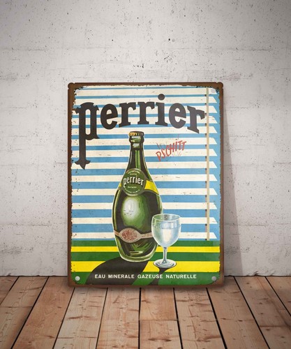 Plaque métal vintage - , perrier