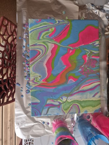 Tableau peinture abstraite - peinture,
