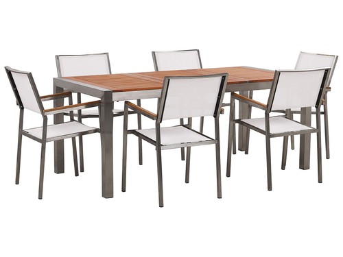 Table jardin 6 chaises - 6,