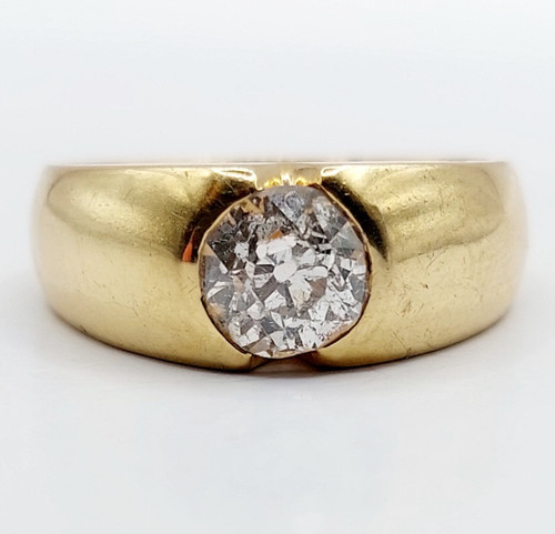 Bague jonc dôme - or, 18k