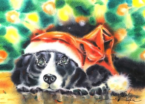Peinture originale aquarelle