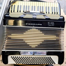Italian Vintage Ferrari Accordion ? w/ Hard Case