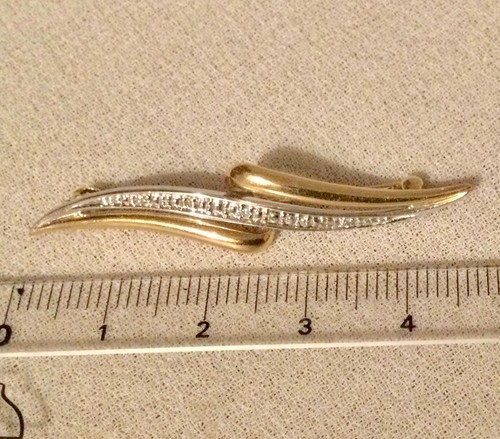 Broche carats 5 diamants - broche,