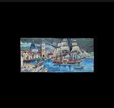 Tableau ancien huile paysage