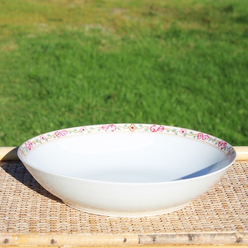 Plat rond creux porcelaine - plat,