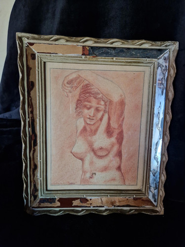 Dessin ancien féminin à - dessin,