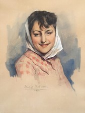 aquarelle orientaliste signe