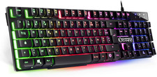 Clavier PC gaming mécanique rétroéclairage RGB filaire AZERTY haute performance