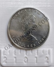 Canada 5 DOLLARS 1989 1 Onza
