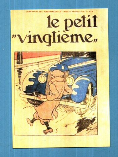 Carte postale tintin le - ,