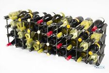 Cranville Vin Rack Rangement 30/40 Bouteille Noir Teinture Bois/Métal Assemblé