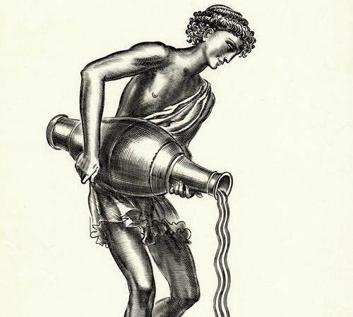 Verseau gravure originale - gravure,