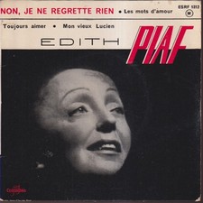 EDITH PIAF  - FR EP - NON, JE