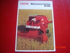 BROCHURE    PUBLICITAIRE   MOISSONNEUSE BATTEUSE   FAHR M 750