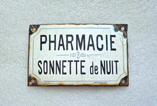 Plaque émaillée d'Utilité