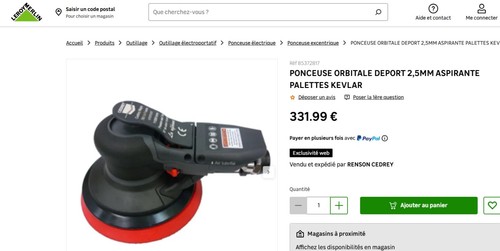 Cedrey ponceuse orbitale - cedrey,