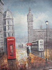 Grand Tableau Huile Sur Toile