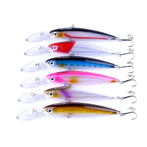6pcs leurre minnow 17cm 30g - 6pcs, 17cm/30g
