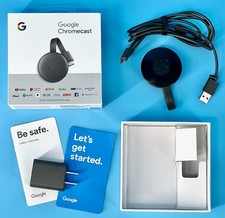 Google Chromecast GA00439-US 3rd Generation Media Streamer New Open Box