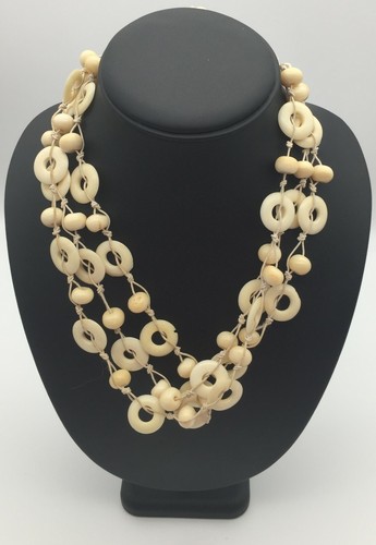 Collier triple rang - rang/, fils