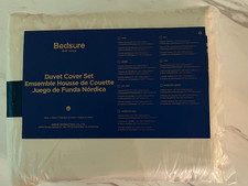 Bedsure Cotton Duvet Cover Queen - 100% Polyester  Emsemble Housee de Couette