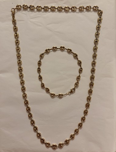 Parure collier gourmette en - parure,