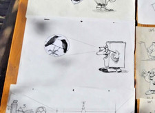 TARDI : dessin, croquis, au crayon/ stylo / aquarelle, original, non-signé