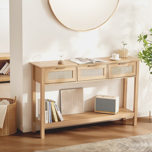 Vevor table console rotin - console,