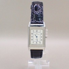 Jaeger-LeCoultre Reverso Watch #14 260.8.08 Quartz Embossing Leather BK 356LC522