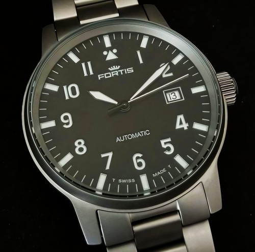 Fortis flieger automatic black - flieger,