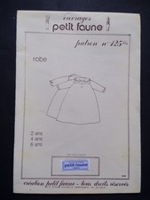 § patron ancien PETIT FAUNE