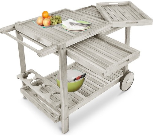 Chariot service jardin bois - chariot, de