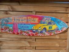 Tableau Décoration murale ,forme surf, Vw coccinelle ,neuf,75x24cm,idée cadeau