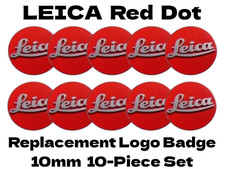 Lot de 10 badges logo Leica rouge pour appareil photo M6 M7 M8 M9 M10 diamètr...