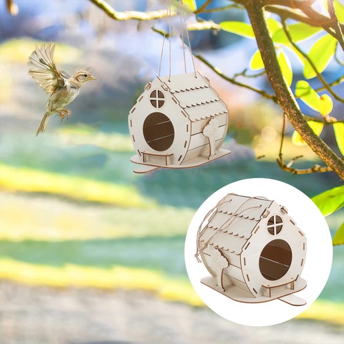 Wooden bird house - bird, outdoor
