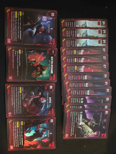 Cyberpunk tcg playset red x3 - cyberpunk,