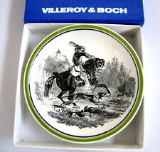 Villeroy & Boch Miniature Plate Dîette Decor Chien Attacks a Horse Castle