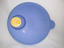 TUPPERWARE Crystal Wave BLUE Microwave Vented Replacement Lid #2649B-3 
